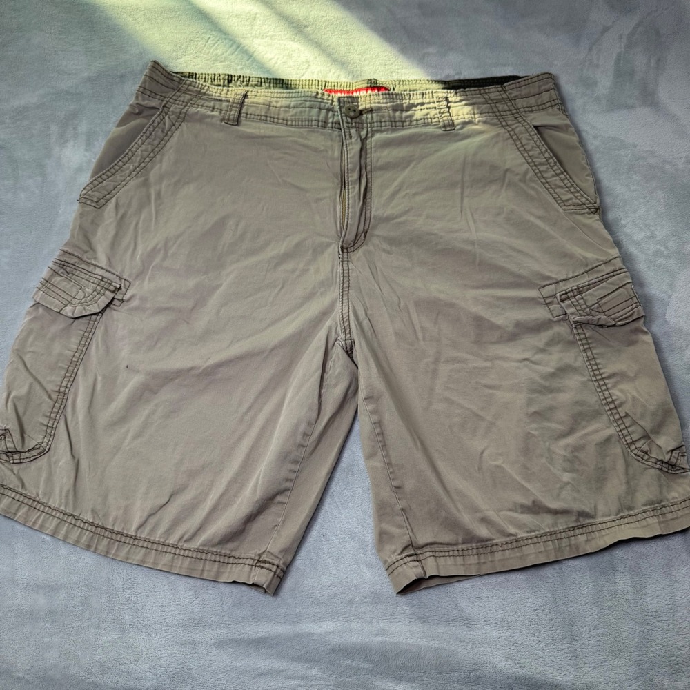 UnionBay‎ Men's Cargo Shorts Tan Khaki Relaxed Fit Utility Pockets Size 40 EUC